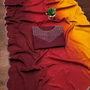 Youteek photo 2024 09 16 11 22 26 300x300 Handloom Best Quality  Khadi by cotton Shiuli Full Saree