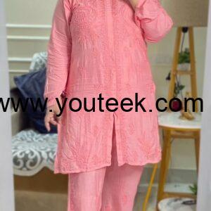 chikankari pant set