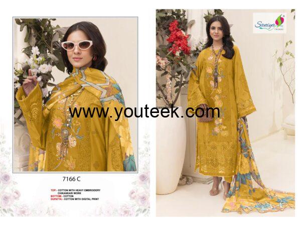 Cotton Chikankari Suit Set Online