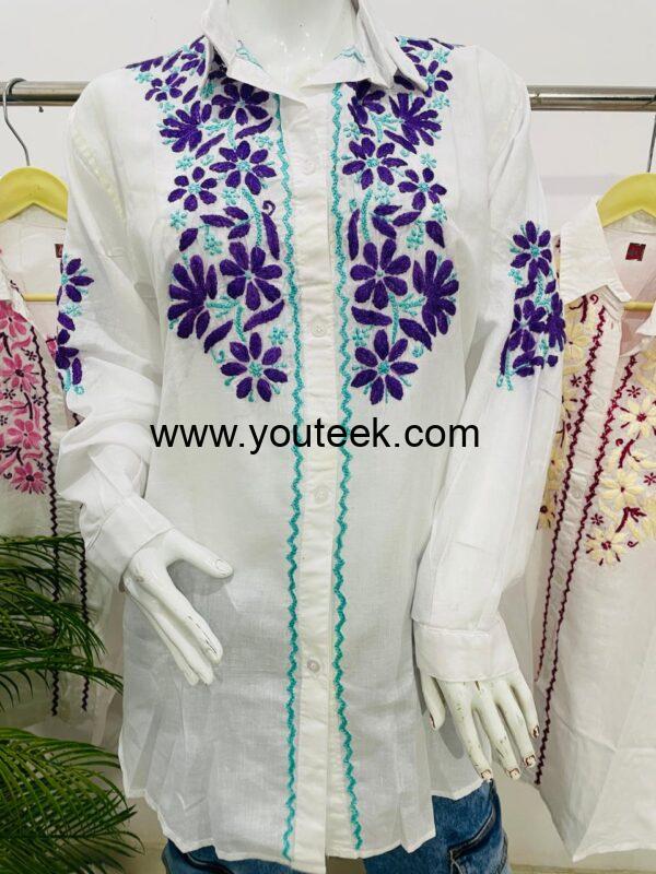Cotton Chikankari Shirt