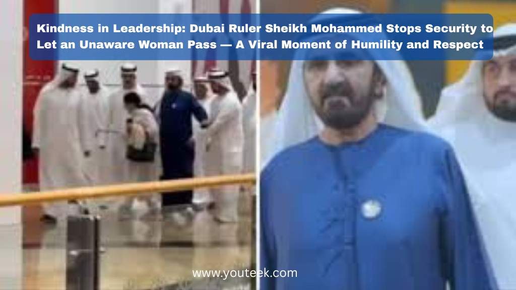Viral Video: Dubai Ruler Sheikh Mohammed Stops Security To Let Unaware Woman Pass, Netizens Shower Praise 1 dubai-ruler-sheikh-mohammed-viral-gesture-praise