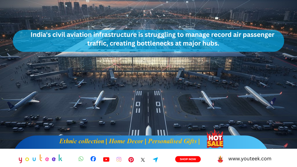 India Hits 202 Million Air Passengers: Is Aviation Infrastructure Ready? 1 india-air-passenger-traffic-growth congestion