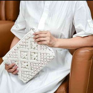 macrame knotted hand bag 2026