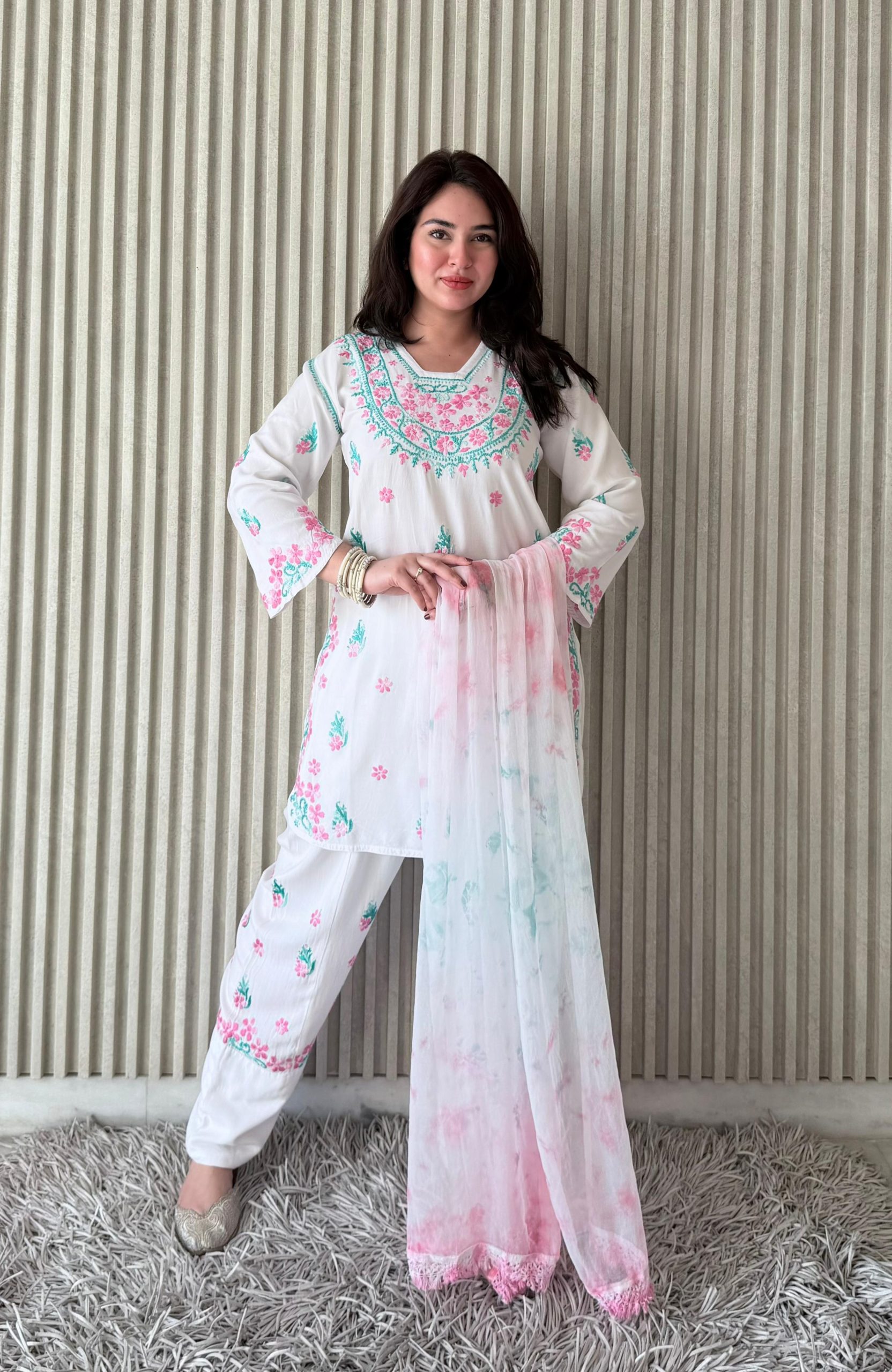 Premium Mal Modal Paarsi Pant Cordset 2026 – Effortless • Elegant Lucknowi Chikankari 1 <p dir="auto">Premium Mal Modal Paarsi Pant Cordset with tie dye dupatta for effortless ethnic elegance. Comfortable flattering fit in rich traditional colors – ideal for modern traditional wear.</p> mal modal cordset