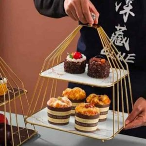 two tier serving stand