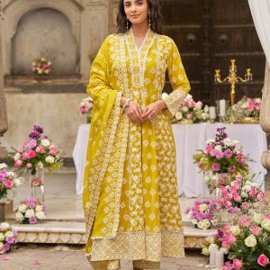 chikankari anarkali suit
