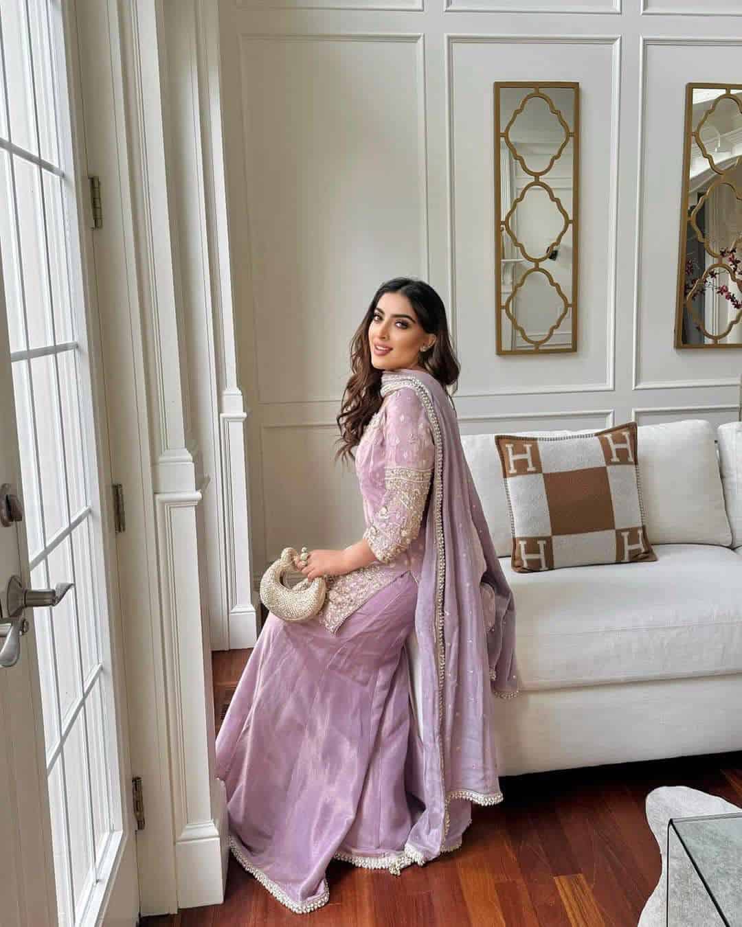 cosmos simar silk kurti palazzo set