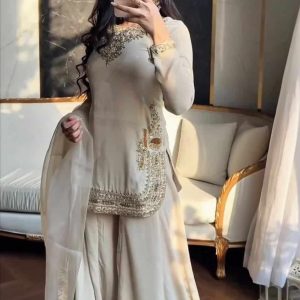 heavy chinon silk suit,