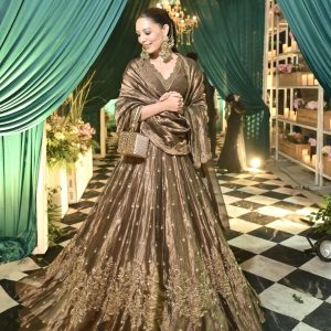 Designer Wedding Wear Semi Bridal Lehenga Choli