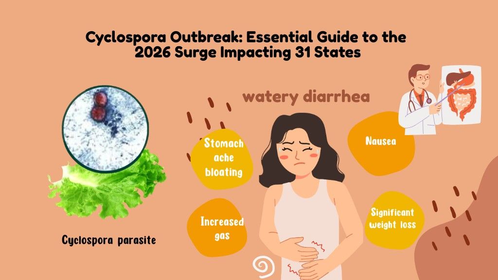 Cyclospora Outbreak: Essential Guide to the 2026 Surge Impacting 31 States 1 Cyclospora Outbreak