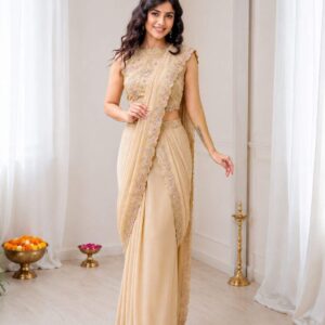 Georgette Lehenga Choli with Attached Pallu