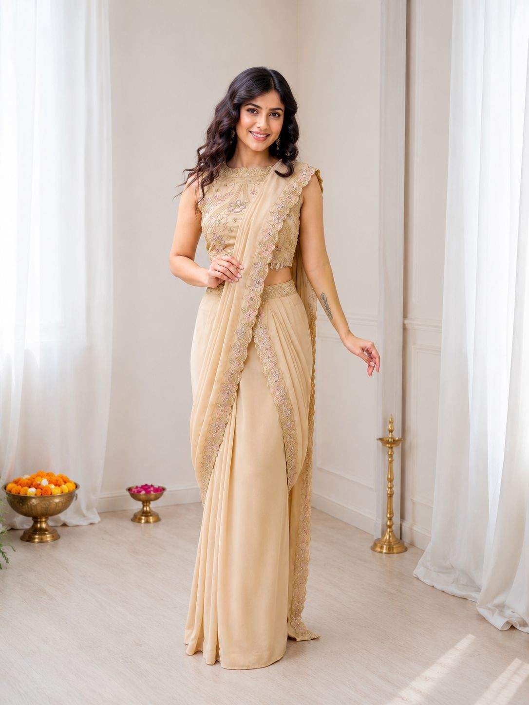 Star Georgette Lehenga Choli with Attached Pallu 2026 Ready to Wear Festive Glam 1 <p dir="auto">Get festive ready in our trending Star Georgette Lehenga Choli with Attached Pallu. This stylish 2-piece ready to wear saree set features beautiful embroidery sequins work for effortless ethnic glam.</p> Georgette Lehenga Choli with Attached Pallu