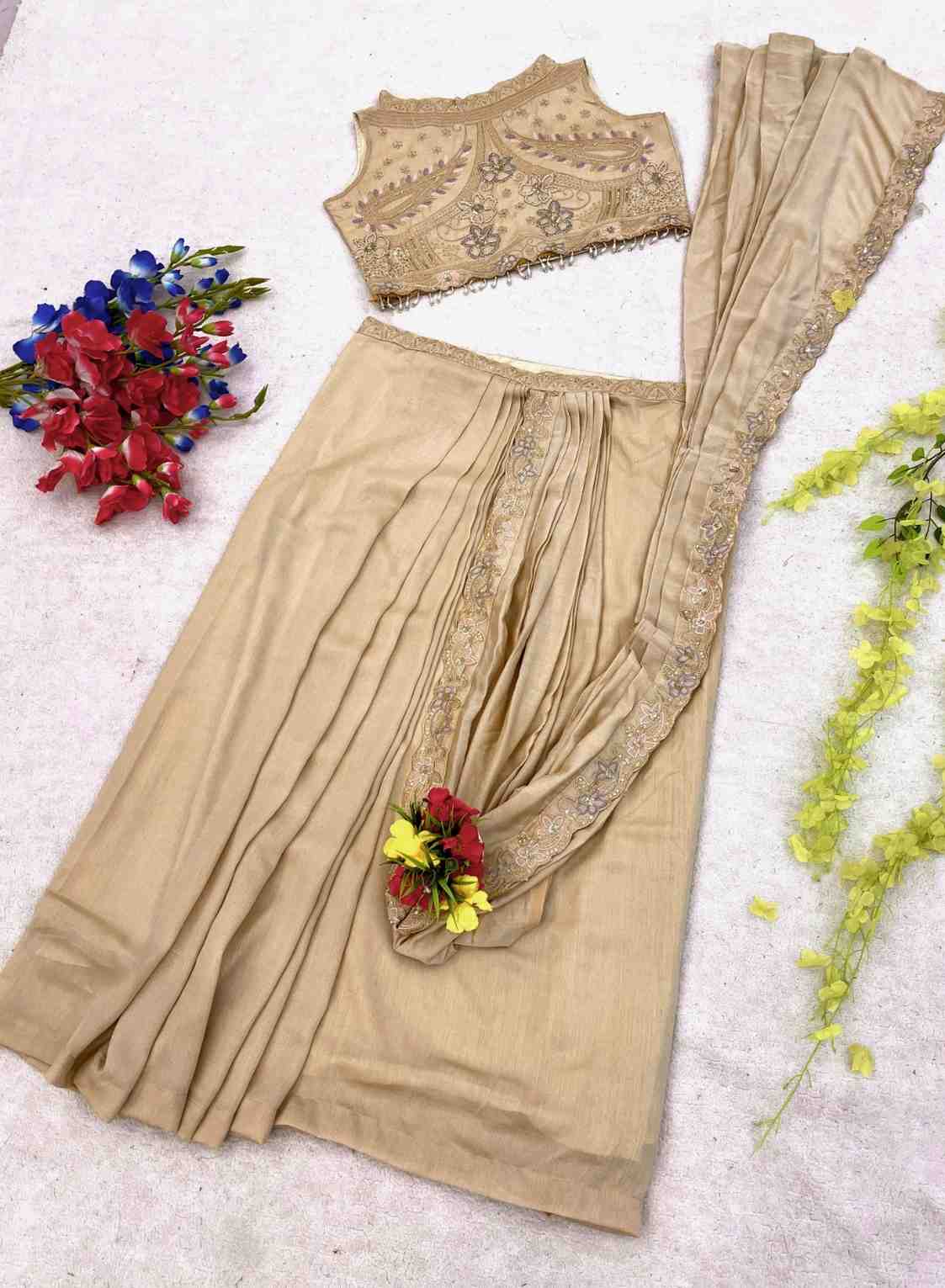 Star Georgette Lehenga Choli with Attached Pallu 2026 Ready to Wear Festive Glam 3 <p dir="auto">Get festive ready in our trending Star Georgette Lehenga Choli with Attached Pallu. This stylish 2-piece ready to wear saree set features beautiful embroidery sequins work for effortless ethnic glam.</p> Star Georgette Lehenga Choli with Attached Pallu 2026 Ready to Wear Festive Glam - Image 3