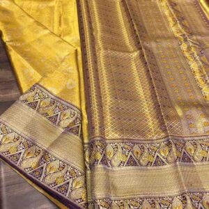 Kanchipuram Handloom Silk Saree with Rich Pallu