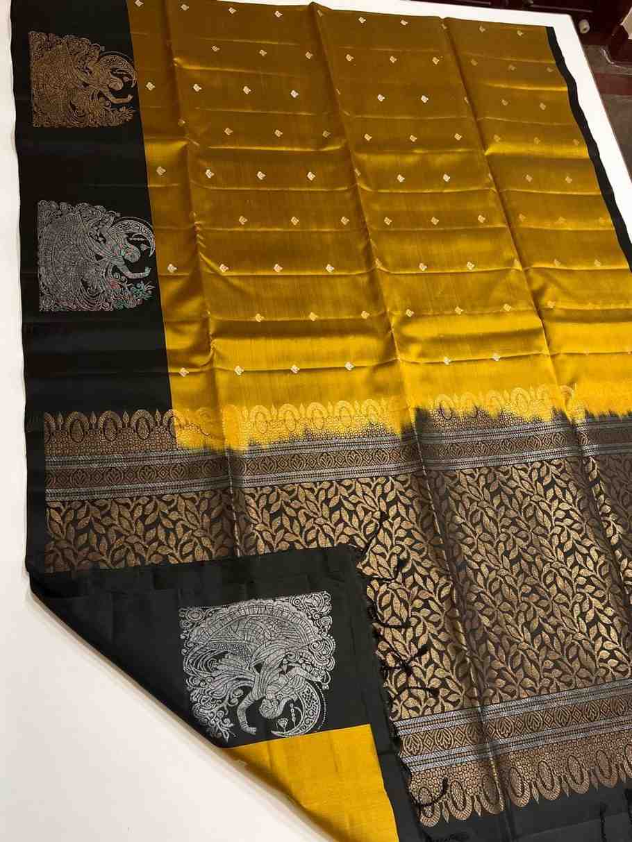 Kanchipuram Pure Handloom Soft Silk Saree 2026 Fancy Design | Silk Mark Certified 2 <p dir="auto">Kanchipuram Pure Handloom Soft Silk Saree with Fancy Design, Double Warp and Silk Mark Certificate. Rich pallu work, full length 6.25m in unique colors for festive appeal. Lightweight premium quality silk saree perfect for weddings, celebrations and special occasions with authentic craftsmanship.</p> Kanchipuram Pure Handloom Soft Silk Saree 2026 Fancy Design | Silk Mark Certified - Image 2