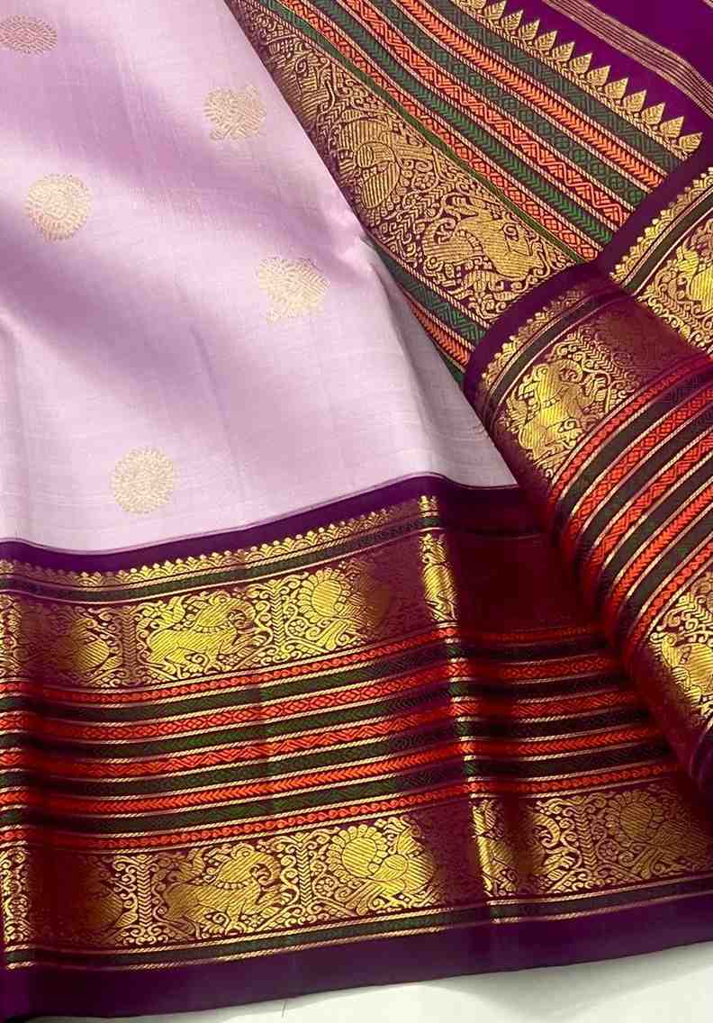 Kanchipuram Pure Silk Handloom Saree 2026 2G Jari | Silk Mark Certified 2 <p dir="auto">Kanchipuram Pure Silk Handloom Saree with 2G Jari and Silk Mark Certification. Premium quality handwoven pure silk offering rich traditional elegance and superior shine. Free Shipping all over India. Perfect for weddings, festivals and grand celebrations with authentic Kanchipuram craftsmanship.</p> Kanchipuram Pure Silk Handloom Saree 2026 2G Jari | Silk Mark Certified - Image 2