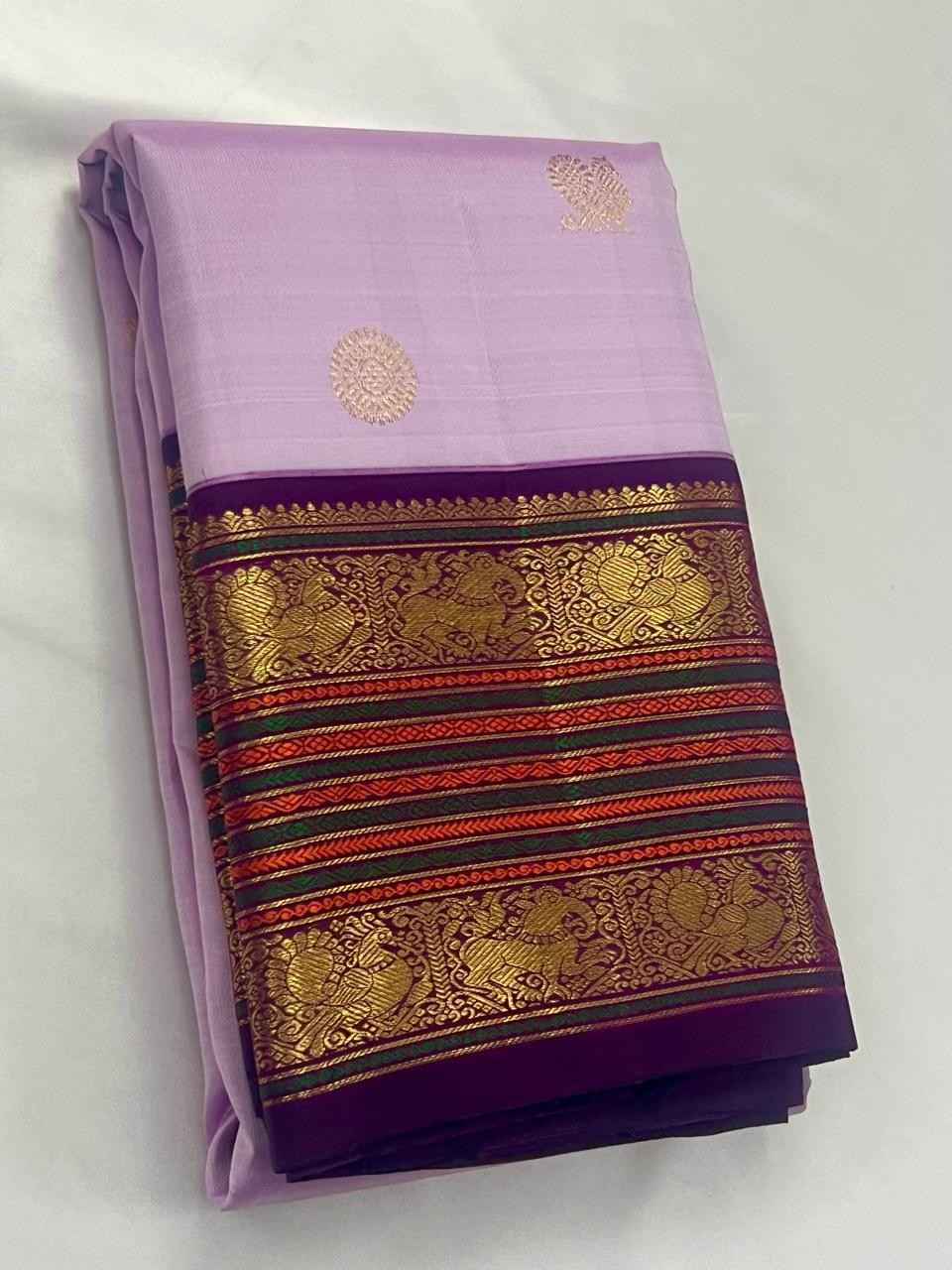 Kanchipuram Pure Silk Handloom Saree 2026 2G Jari | Silk Mark Certified 1 <p dir="auto">Kanchipuram Pure Silk Handloom Saree with 2G Jari and Silk Mark Certification. Premium quality handwoven pure silk offering rich traditional elegance and superior shine. Free Shipping all over India. Perfect for weddings, festivals and grand celebrations with authentic Kanchipuram craftsmanship.</p> Kanchipuram Pure Silk Handloom Saree 2026