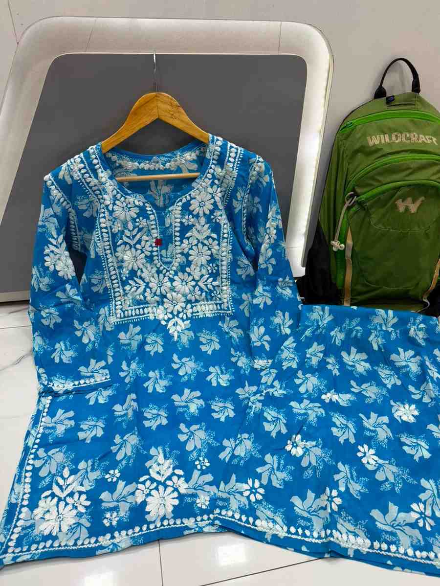 Mulmul Chikankari Garara Set for Women 2026 | Elegant Comfort & Festive Charm | Youteek 5 ✨ Mulmul Chikankari Garara Set for Women – Timeless elegance in soft mulmul fabric with delicate chikankari work. Effortless style meets supreme comfort for every festive and casual occasion. 🖤 Kurti Fabric: Mulmul | Kurti Length: 34” | Sleeves: 19” | Sizes: 40, 42, 44, 46. Mulmul Chikankari Garara Set for Women 2026 | Elegant Comfort & Festive Charm | Youteek - Image 5