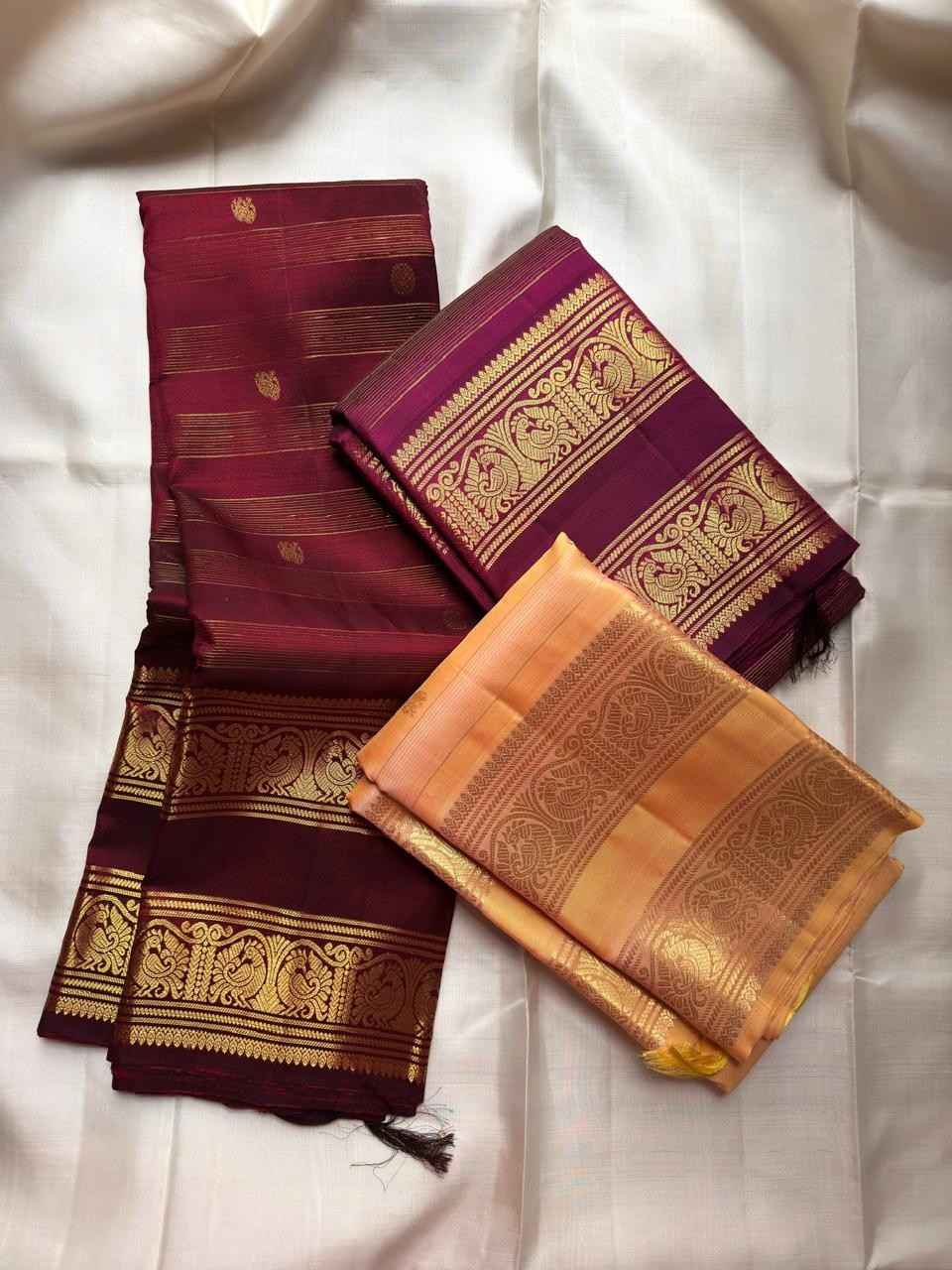 Pure Handloom Kanchipuram Silk Saree 2026 | Silk Mark Certified 1 <p dir="auto">Pure Handloom Kanchipuram Silk Saree with Silk Mark Certification. Premium quality handwoven pure silk offering rich drape, shine and traditional grandeur. Perfect for weddings, festivals and special celebrations with authentic Kanchipuram craftsmanship and superior comfort.</p> Pure-Handloom-Kanchipuram-Silk-Saree-2026