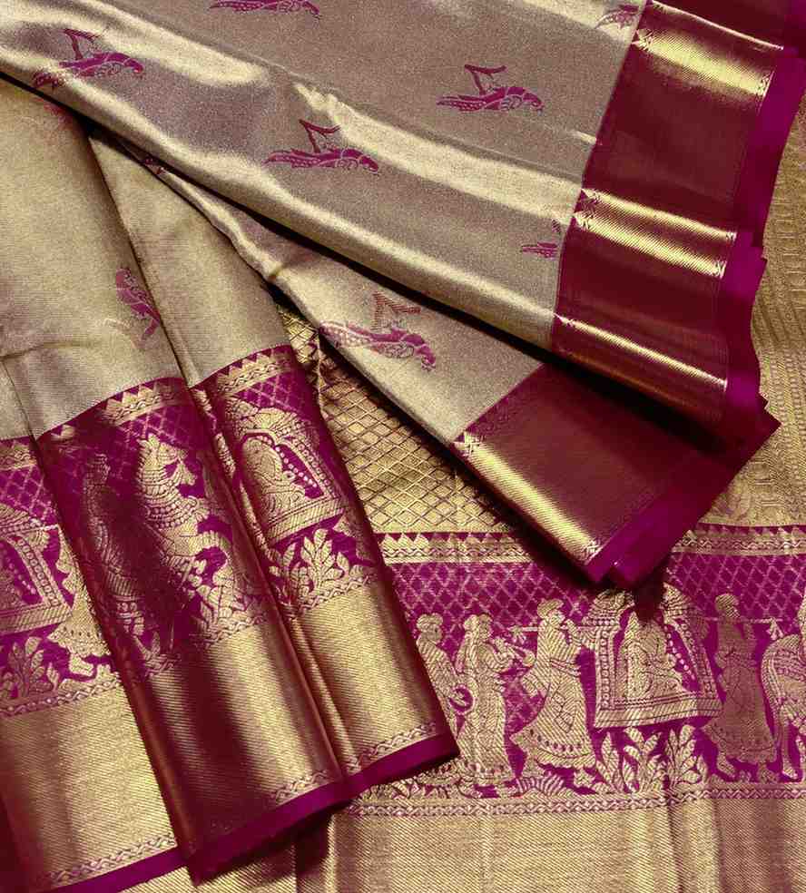 Pure Kanchipuram Silk Saree 2026 2G Pure Jari Bridal | Silk Mark Certified 1 <p dir="auto">Pure Kanchipuram Silk Saree Handwoven with 2G Pure Jari for Exclusive Bridal Collection. Premium quality silk with rich traditional elegance and stunning zari work. Perfect for weddings, bridal functions and grand celebrations with authentic Kanchipuram craftsmanship and luxurious appeal.</p> Pure Kanchipuram Silk Saree 2026 2G Pure Jari Bridal | Silk Mark Certified