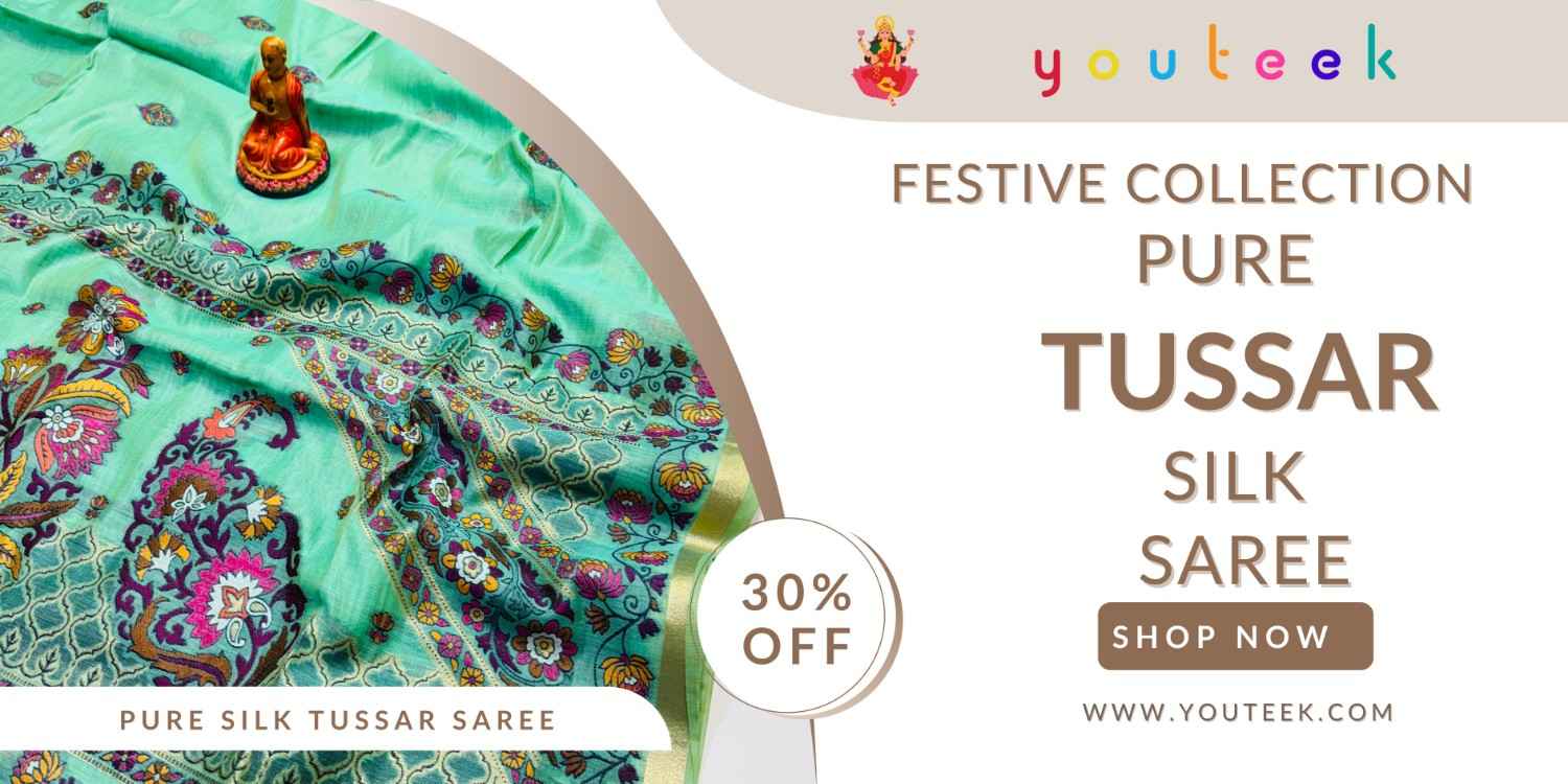 7 Tips to Identify a Pure Tussar Silk Saree: Wild Silk Buying Guide 14 Pure Tussar Silk Saree