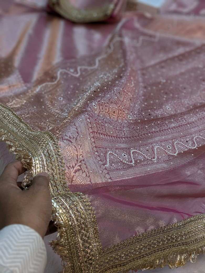 Banarasi tissue mirror work saree 2026 Royal Glamour & Festive Elegance 2 <p dir="auto">Discover the trending viral banarasi tissue mirror work saree featuring premium lightweight tissue with red zari, stone, moti, and stunning mirror work pallu. Perfect for weddings and royal celebrations. Ready to dispatch!</p> Banarasi tissue mirror work saree 2026 Royal Glamour & Festive Elegance - Image 2