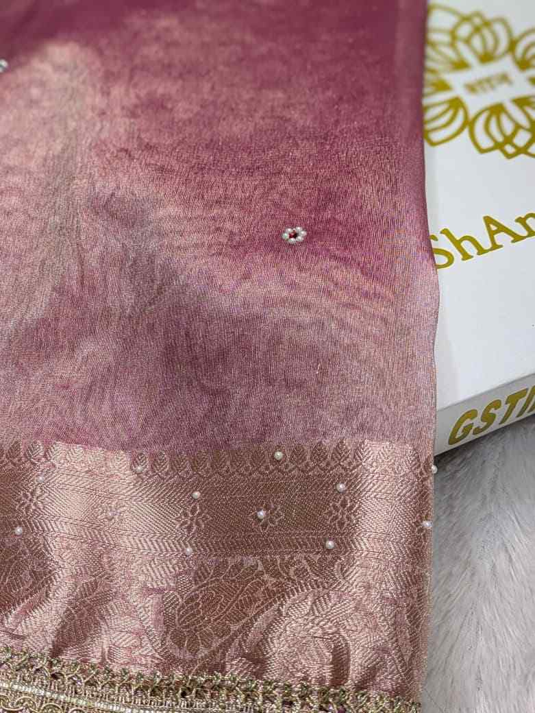 Banarasi tissue mirror work saree 2026 Royal Glamour & Festive Elegance 4 <p dir="auto">Discover the trending viral banarasi tissue mirror work saree featuring premium lightweight tissue with red zari, stone, moti, and stunning mirror work pallu. Perfect for weddings and royal celebrations. Ready to dispatch!</p> Banarasi tissue mirror work saree 2026 Royal Glamour & Festive Elegance - Image 4