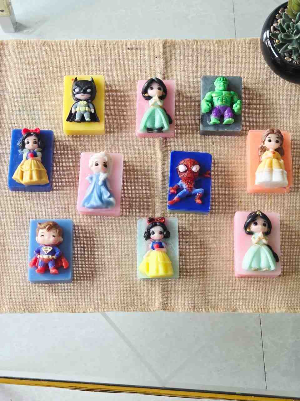 Customised Handmade Soap for Kids 2026 Cartoon Superhero Bath Time Youteek 1 <p dir="auto">Customised Handmade Soap for Kids with exciting cartoon figurines like Superman, Batman, Ariel, Moana, Hulk & Spiderman. Gentle, fun & personalised – makes bath time heroic! Flash sale at ₹499 each.</p> customised-handmade-soap-for-kids