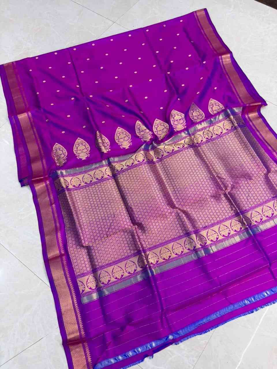 Handloom Rajmata Paithani Pure Silk Saree 2026 | Rich Pallu Shoulder Butta Running Blouse 4 Handloom Rajmata Paithani Pure Silk Saree featuring shoulder butta, rich pallu, and running blouse. Premium collection crafted for timeless traditional grace and festive celebrations. Handloom Rajmata Paithani Pure Silk Saree 2026 | Rich Pallu Shoulder Butta Running Blouse - Image 4