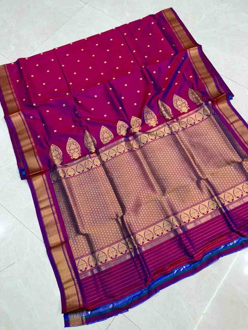 Handloom Rajmata Paithani Pure Silk Saree 2026 | Rich Pallu Shoulder Butta Running Blouse 5 Handloom Rajmata Paithani Pure Silk Saree featuring shoulder butta, rich pallu, and running blouse. Premium collection crafted for timeless traditional grace and festive celebrations. Handloom Rajmata Paithani Pure Silk Saree 2026 | Rich Pallu Shoulder Butta Running Blouse - Image 5
