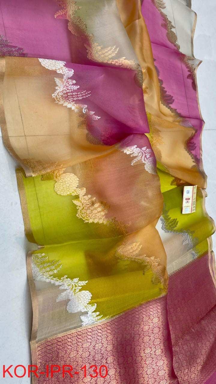 Pure Rangkat Kora Silk Handloom Saree 2026 | Elegant Aara Design Pallu & Silkmark Certified 1 Elevate your ethnic wardrobe with this Pure Rangkat Kora Silk Handloom Saree boasting a stunning Aara design pallu and premium silkmark certification. Crafted for effortless grace and traditional charm, it offers luxurious comfort with free shipping across India. kora-handloom-silk