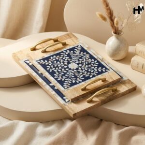 Luxury Wooden Serving Tray Set 2026 Elegant Home Decor Youteek