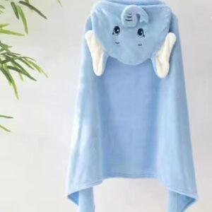 personalised poncho hooded kids bathrobe