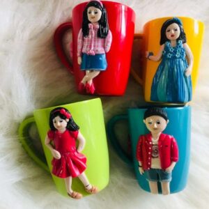 personalized 3D clay sculpture mug