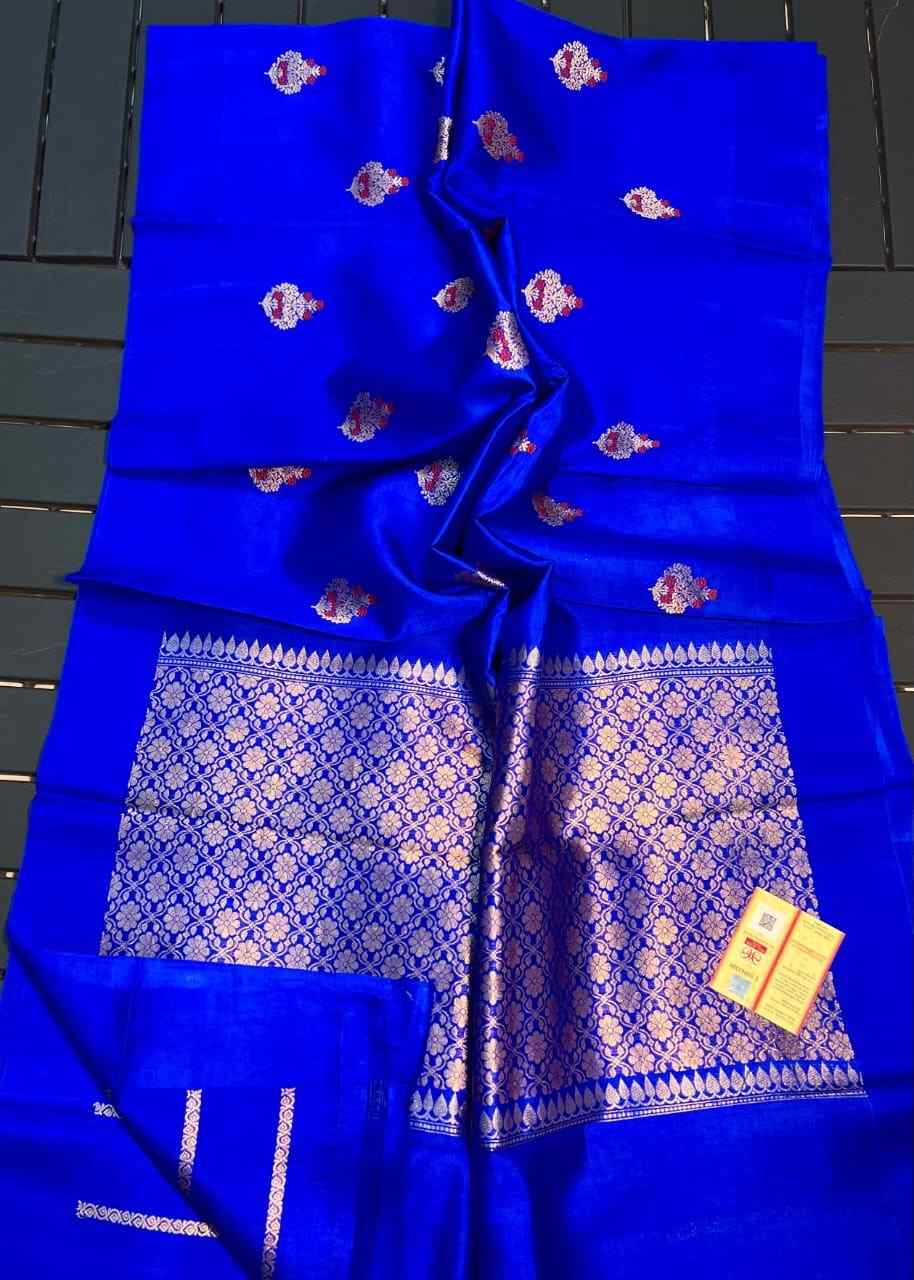 Raw Mangoo Silk Saree Pure Silk 2026 | Zari Weaving Border Mina Customized Color 10 Stunning Premium Pure Raw Mangoo Silk Saree with beautiful all over zari weaving and border mina. Customized in any color with Silk Mark Certificate for authentic elegance. Raw Mangoo Silk Saree Pure Silk 2026 | Zari Weaving Border Mina Customized Color - Image 10