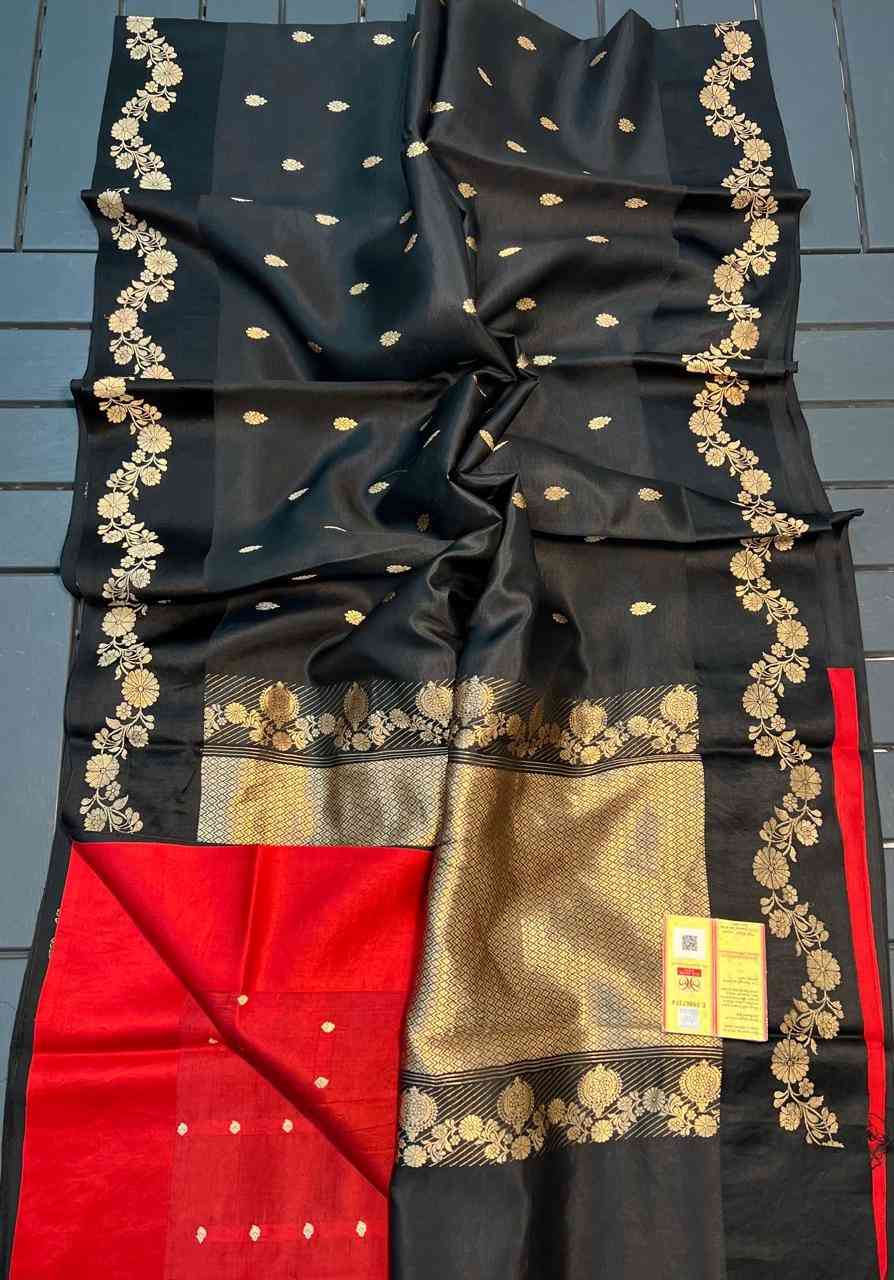 Raw Mangoo Silk Saree Pure Silk 2026 | Zari Weaving Border Mina Customized Color 6 Stunning Premium Pure Raw Mangoo Silk Saree with beautiful all over zari weaving and border mina. Customized in any color with Silk Mark Certificate for authentic elegance. Raw Mangoo Silk Saree Pure Silk 2026 | Zari Weaving Border Mina Customized Color - Image 6