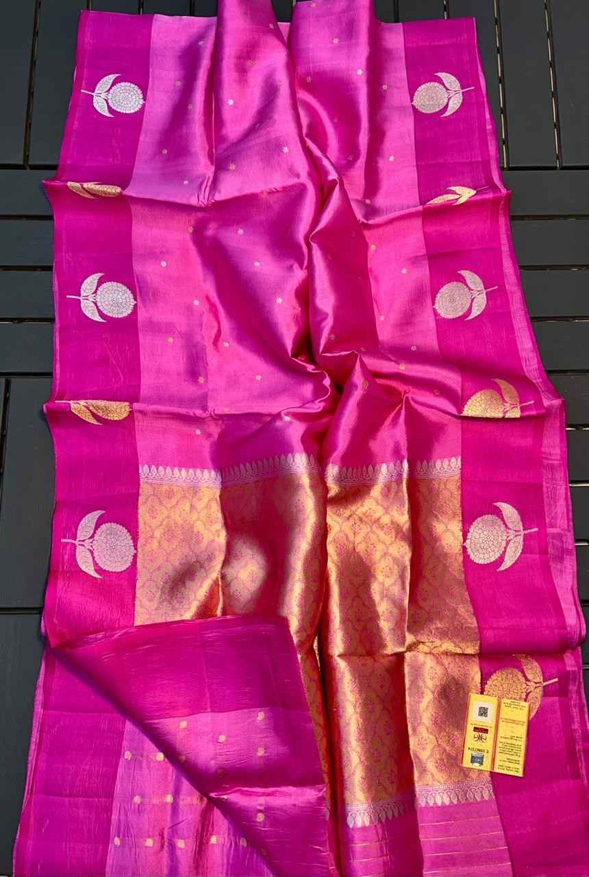 Raw Mangoo Silk Saree Pure Silk 2026 | Zari Weaving Border Mina Customized Color 5 Stunning Premium Pure Raw Mangoo Silk Saree with beautiful all over zari weaving and border mina. Customized in any color with Silk Mark Certificate for authentic elegance. Raw Mangoo Silk Saree Pure Silk 2026 | Zari Weaving Border Mina Customized Color - Image 5