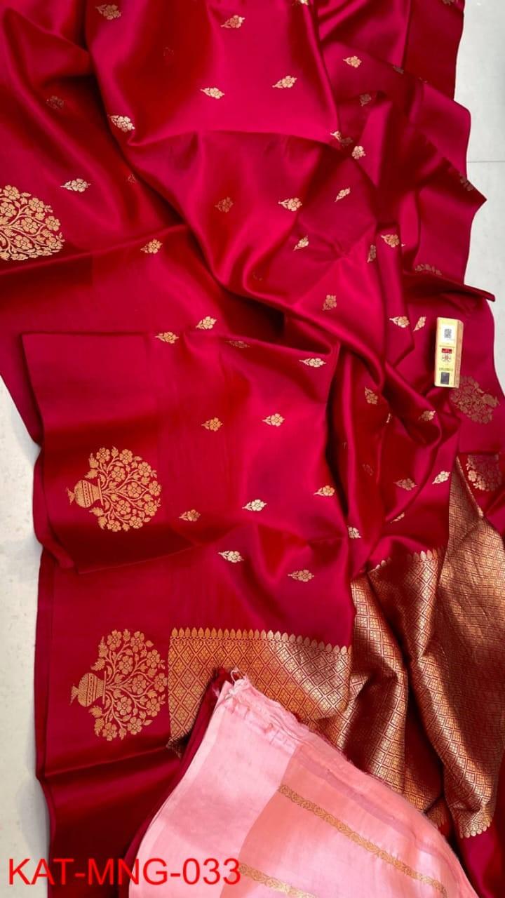 Raw Mangoo Silk Saree Pure Silk 2026 | Zari Weaving Border Mina Customized Color 3 Stunning Premium Pure Raw Mangoo Silk Saree with beautiful all over zari weaving and border mina. Customized in any color with Silk Mark Certificate for authentic elegance. Raw Mangoo Silk Saree Pure Silk 2026 | Zari Weaving Border Mina Customized Color - Image 3