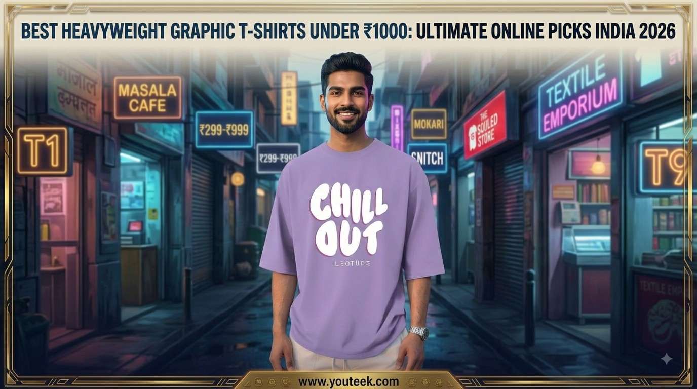 Best Heavyweight Graphic T-Shirts Under ₹1000: Ultimate Online Picks India 2026 1 Best Heavyweight Graphic T-Shirts Under ₹1000