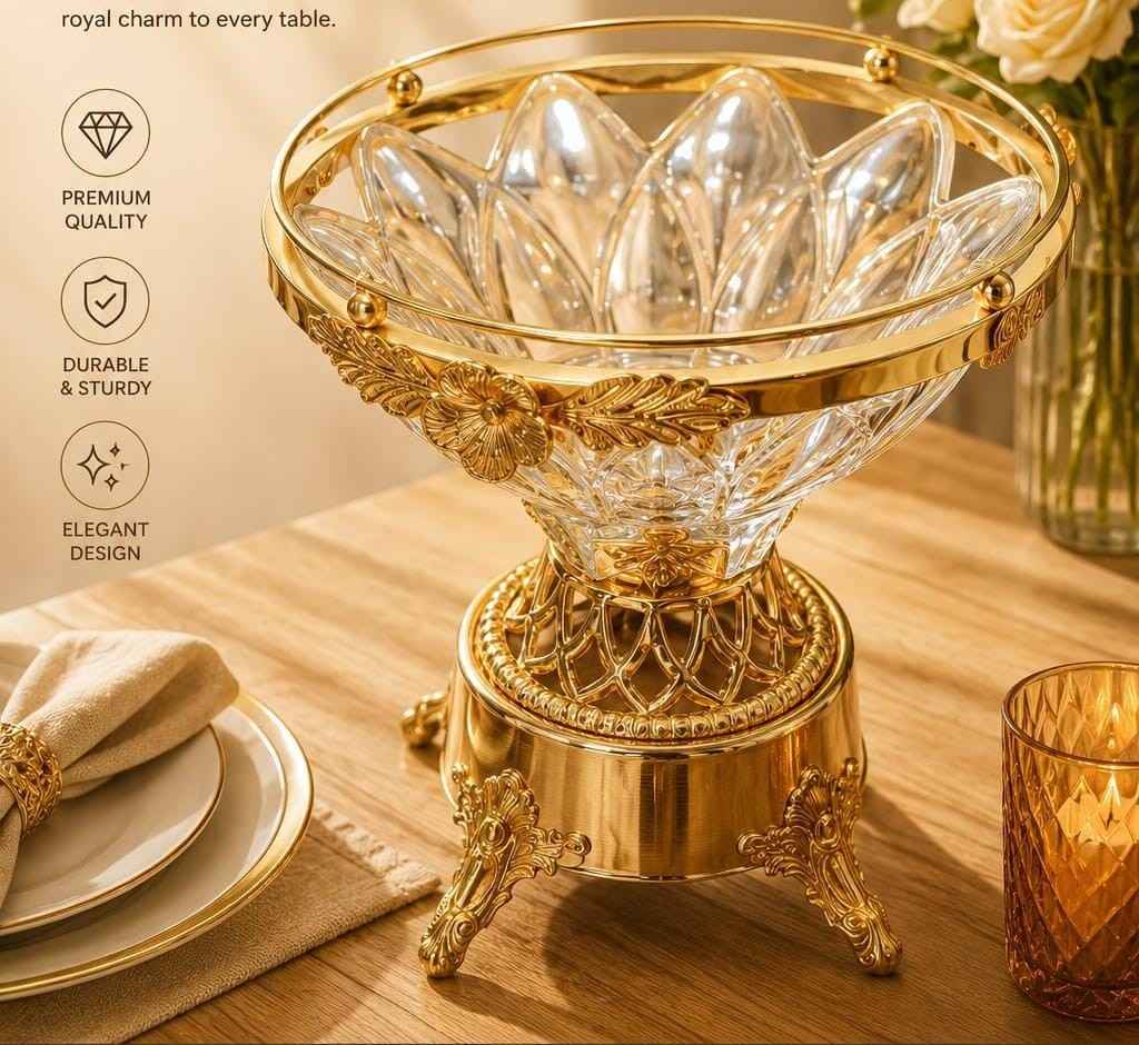 European Glass Fruit Bowl with Footed Base 2026 | Royal Centerpiece Bowl | Youteek 2 Elevate your table with this European Glass Fruit Bowl with Footed Base. Elegant design perfect for serving fruits, salads, or as a stylish centerpiece. European Glass Fruit Bowl with Footed Base