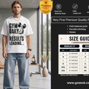 Gym Daily Results Loading Oversized T Shirt