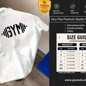 Gym Oversized White Tshirt