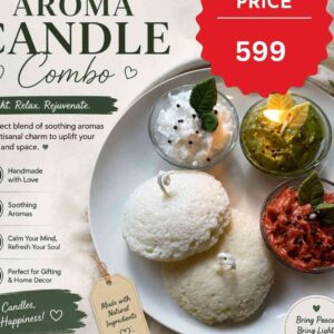 Idli Platter Food Shaped Candle