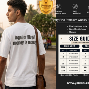 Legal Or Illegal Money Is Money Backprint Tshirt
