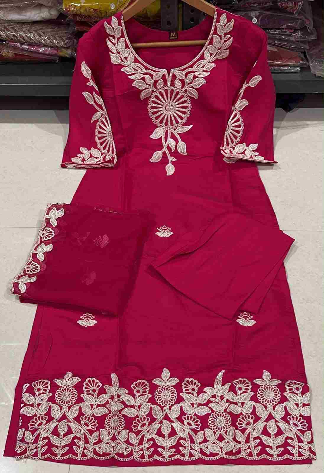 Pure Roman Silk Embroidery 3 Piece Suit Set | Party Wear – Youteek 2 Premium <strong>Pure Roman Silk Embroidery 3 Piece Suit Set</strong> with full embroidery and lining. Ready-made party wear set. Perfect for festive and wedding occasions. Pure Roman Silk Embroidery 3 Piece Suit Set | Party Wear – Youteek - Image 2