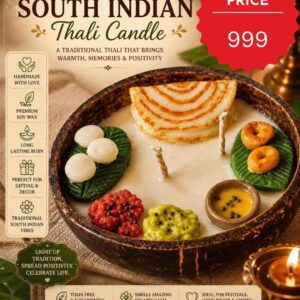 South Indian Thali Food Shaped Candle