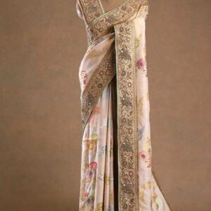 Tussar Silk Saree with Zardosi Work