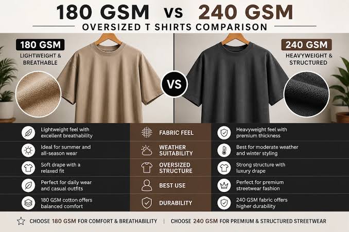 What is GSM in T-Shirts? The Ultimate 180 GSM vs 240 GSM Guide (2026) 1 What is GSM in T-Shirts? The Ultimate 180 GSM vs 240 GSM Guide (2026)