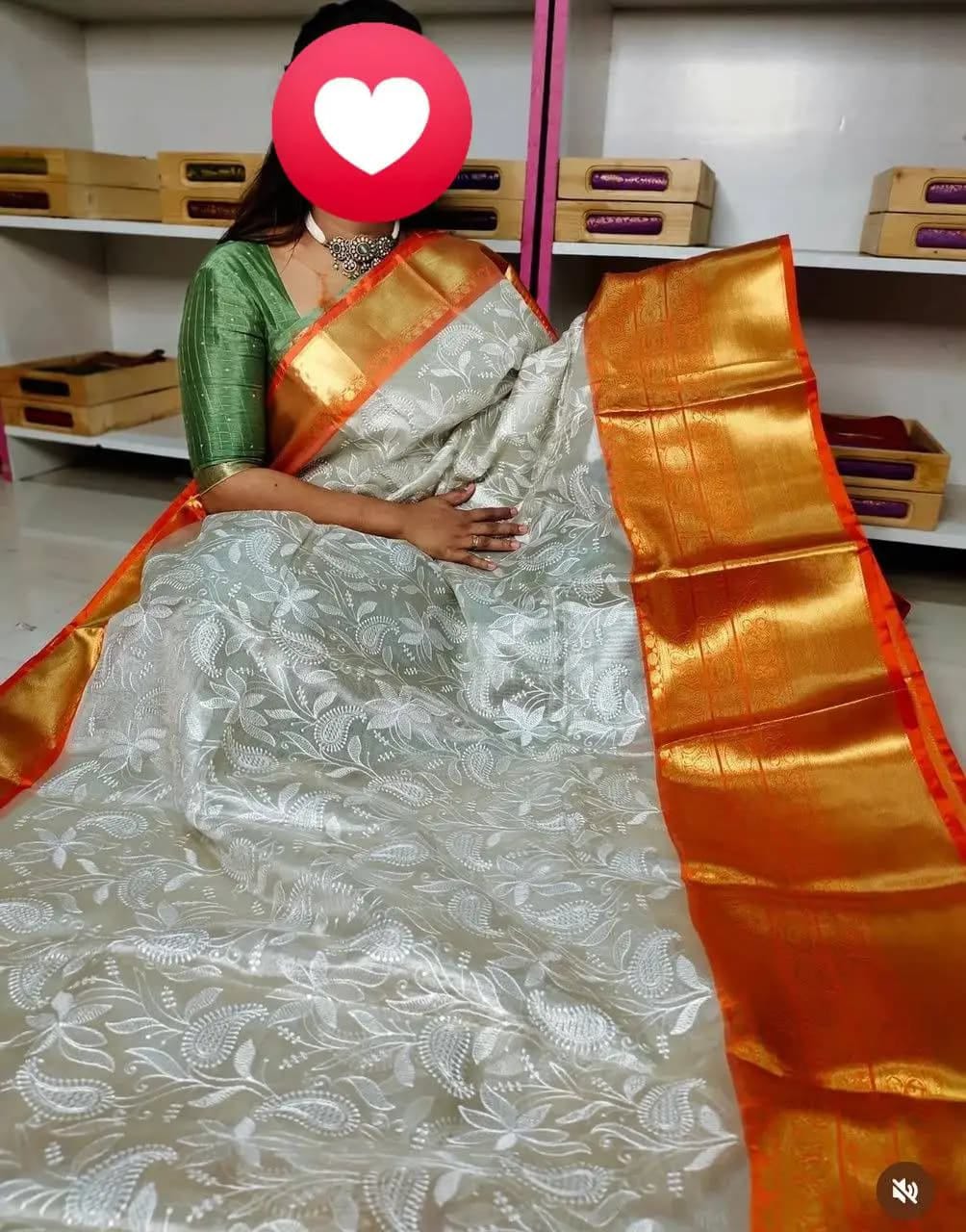 Kanjivaram Embroidery Soft Silk Saree | Light Weight with Chikankari 2 Timeless soft silk saree with Kanjivaram embroidery and Chikankari work. Super hit border design. Light weight. Ready in 2 days. Available for single and bulk orders. Kanjivaram Embroidery Soft Silk Saree | Light Weight with Chikankari