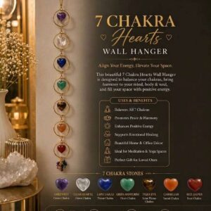 7 Chakra Hearts Wall Hanger